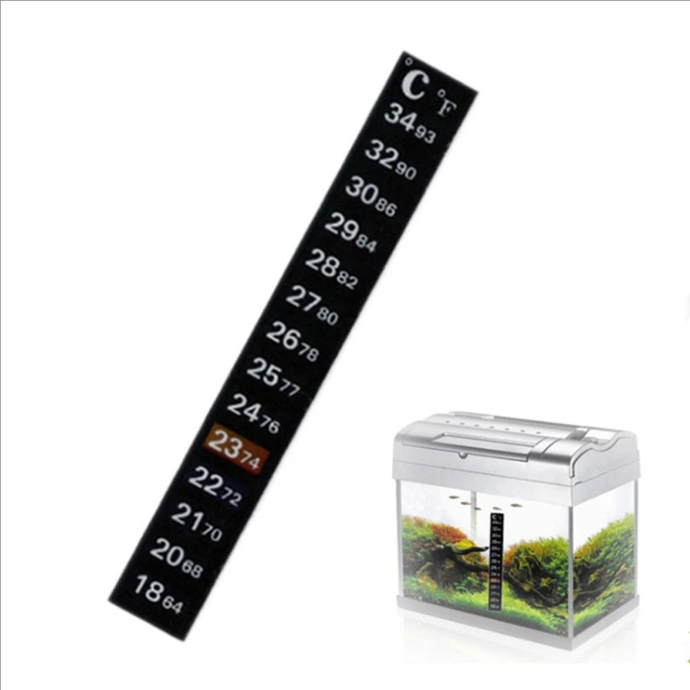 Planted Aquarium Temperature - 5/10 unidades de termómetro adhesivo para