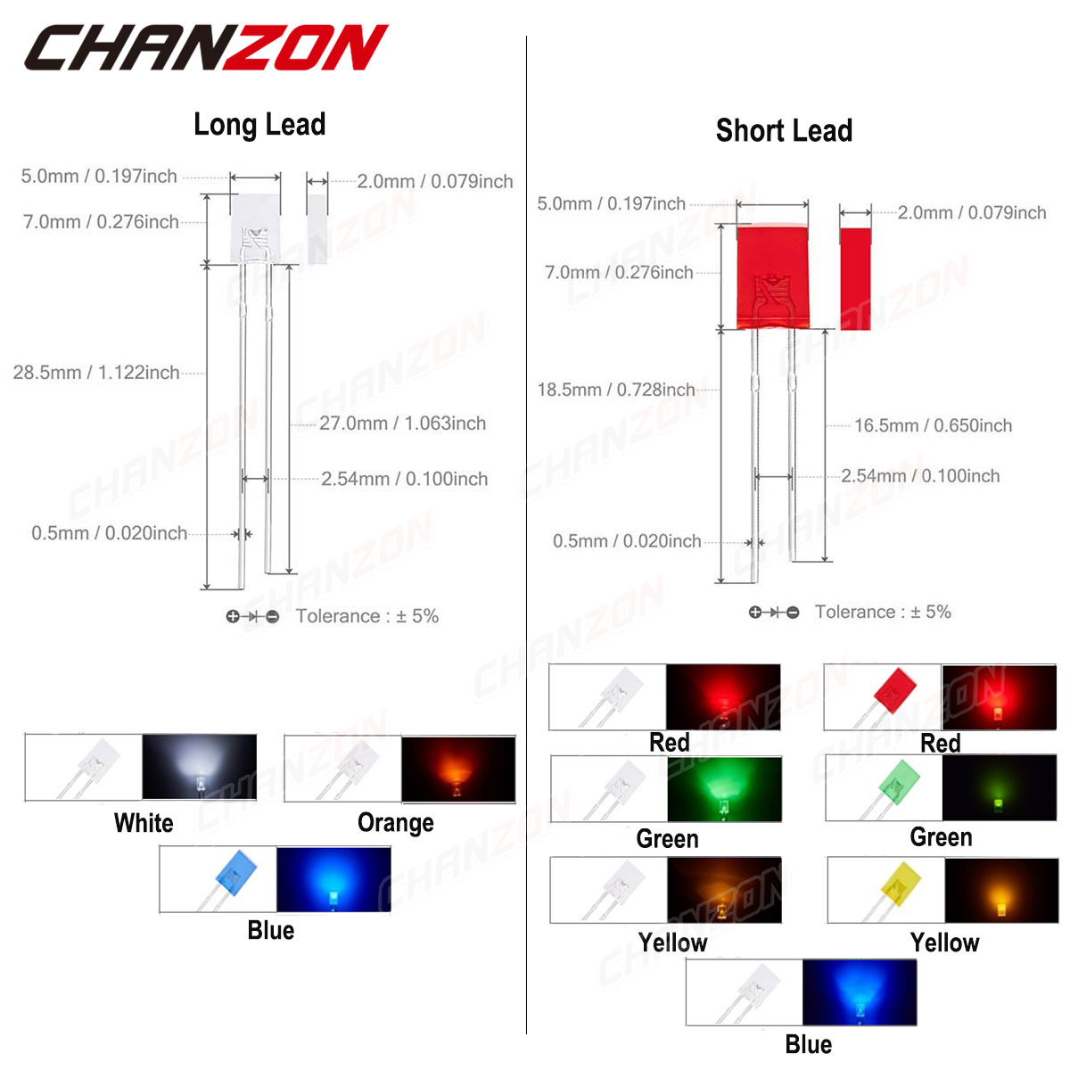 100 Uds 2x5x7mm diodo LED cuad - Ludwigia Super Red reseña y precio