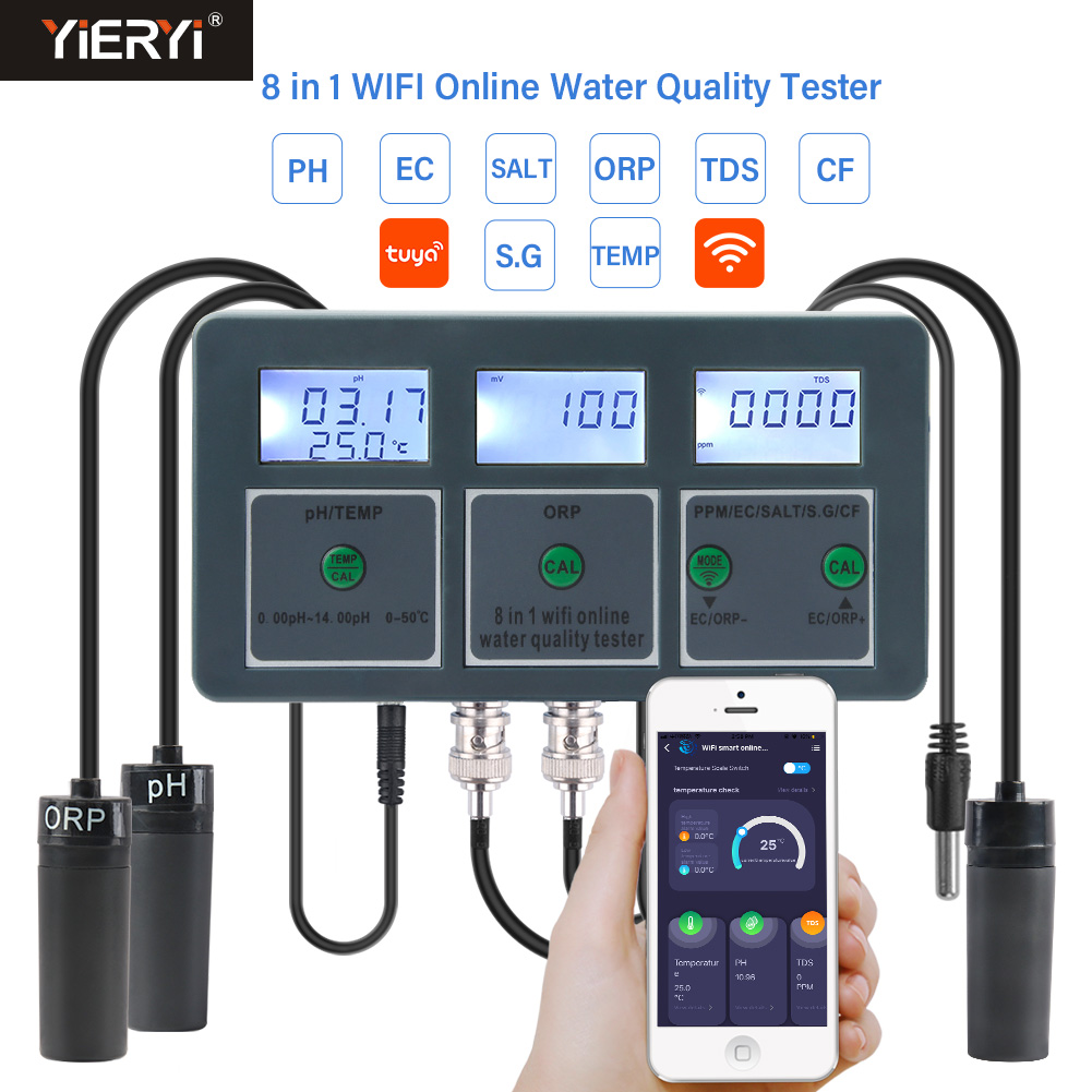 WiFi Tuya Medidor de PH inteli - Planted Aquarium Test Kit reseña y precio