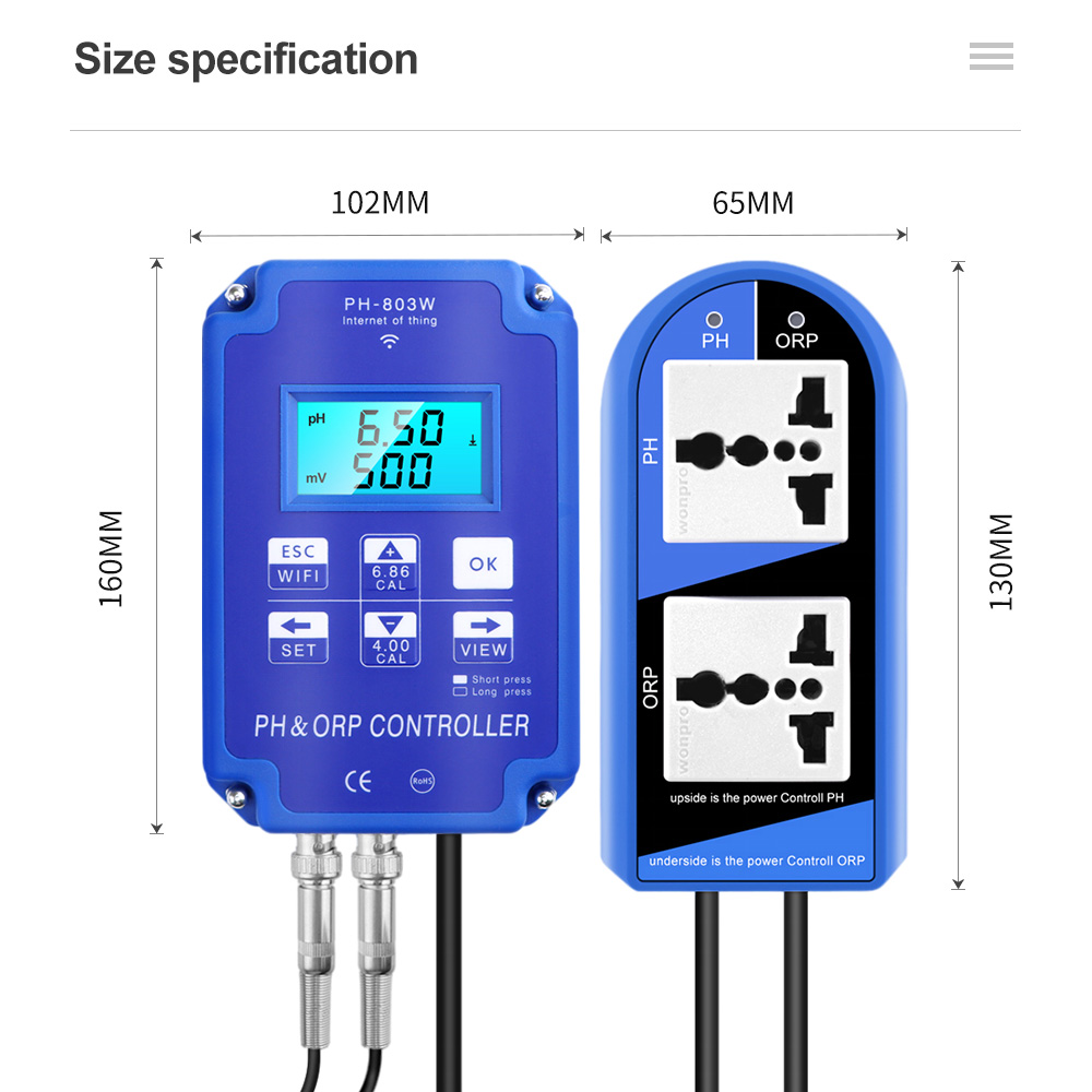 Controlador PH ORP 2 en 1, son - Planted Aquarium Test Kit reseña y precio