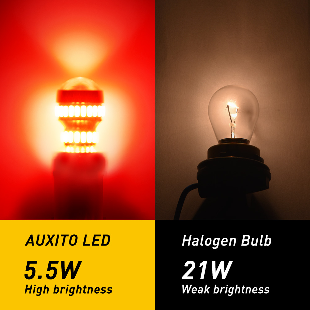 AUXITO 2 uds 1156 P21W Ba15s L - Ludwigia Super Red reseña y precio