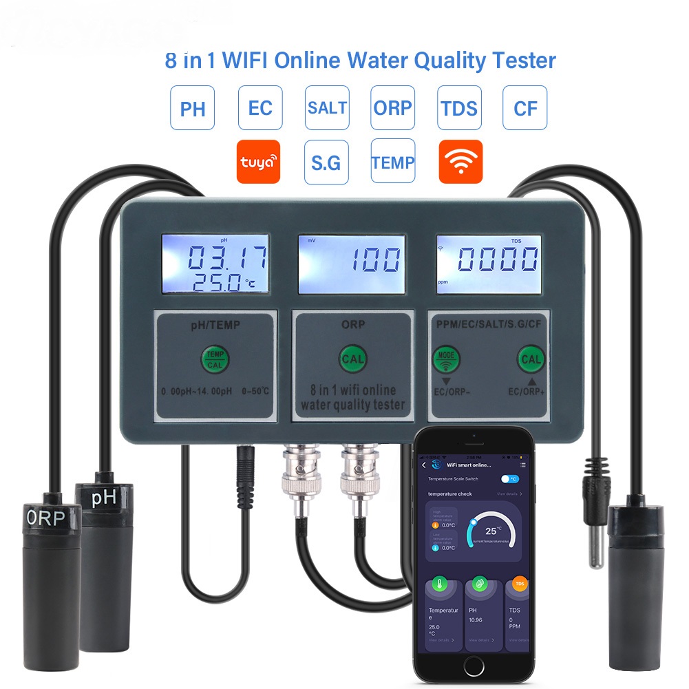 Tuya WiFi Digital PH ORP TDS E - Planted Aquarium Test Kit reseña y precio