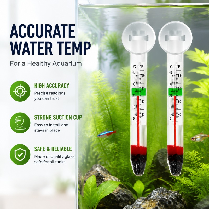 Termómetro de Vidrio para Acua - Planted Aquarium Temperature reseña y precio