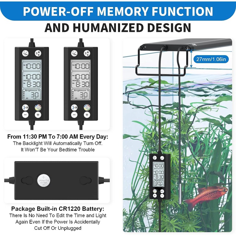 Lámpara Programable 24/7 para  - Planted Aquarium Cycling reseña y precio
