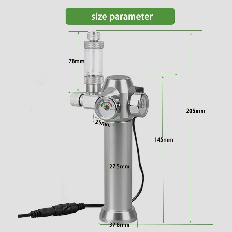 Regulador de CO2 para Acuario, - Planted Aquarium Co2 reseña y precio