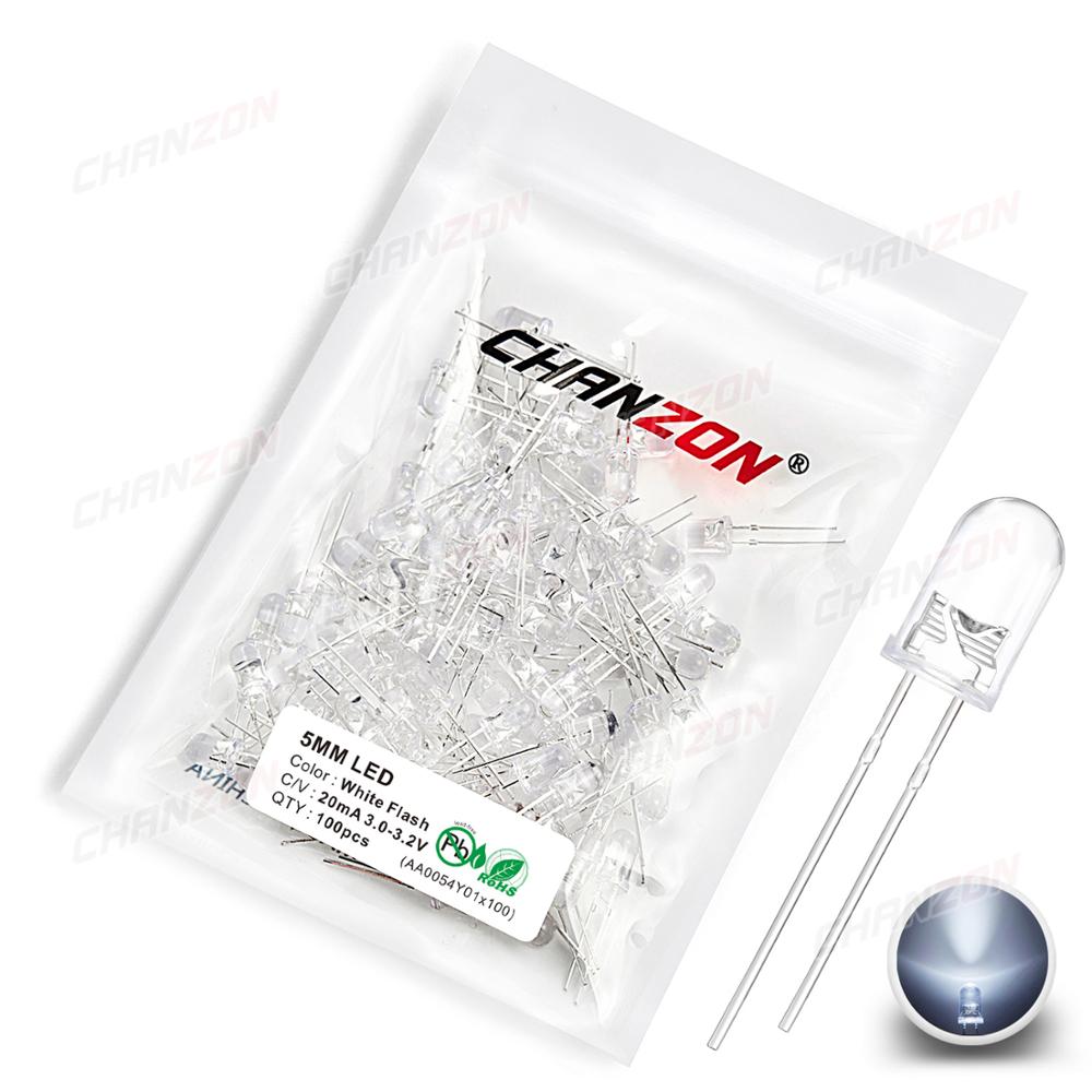 100 Uds. Diodo Led de 5mm inte - Ludwigia Super Red reseña y precio
