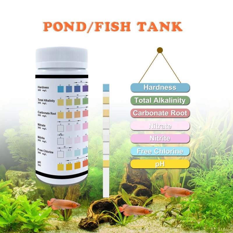 Tiras Reactivas 7 en 1 para Ac - Planted Aquarium Test Kit reseña y precio