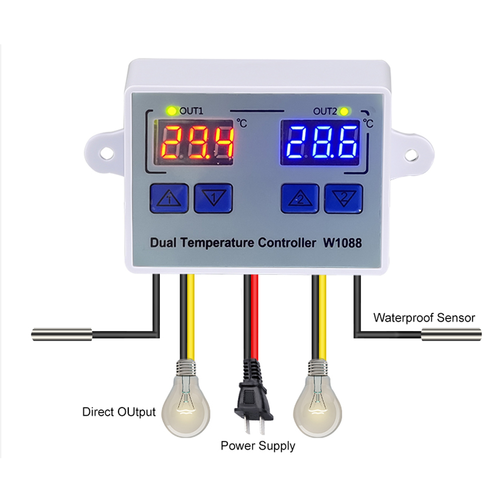 W1088 Dual LED Digital Sensor  - Planted Aquarium Temperature reseña y precio