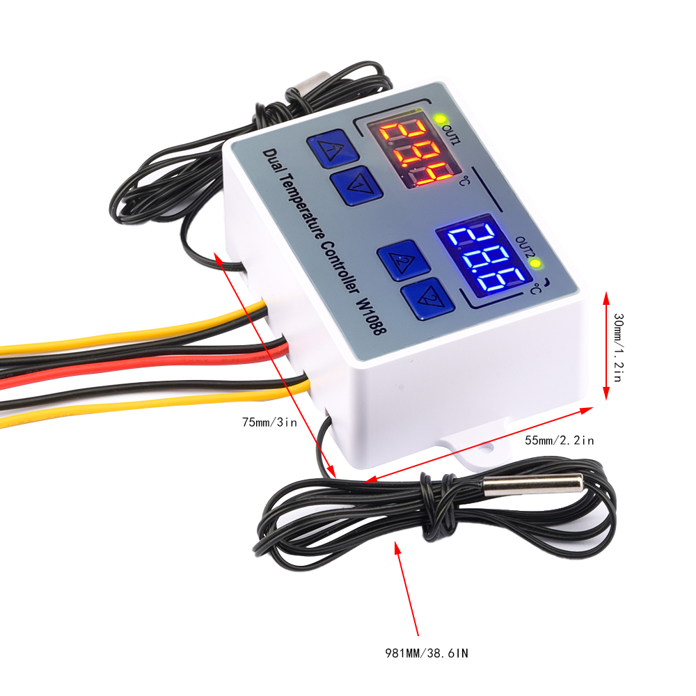 W1088 Dual LED Digital Sensor  - Planted Aquarium Temperature reseña y precio